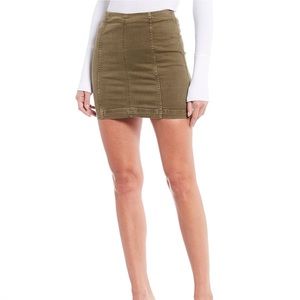 Free People Body Con Denim Skirt